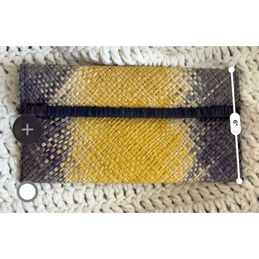 Mar Y Sol Woven Raffia Clutch | Coastal Resort Chic Straw Handbag, $138